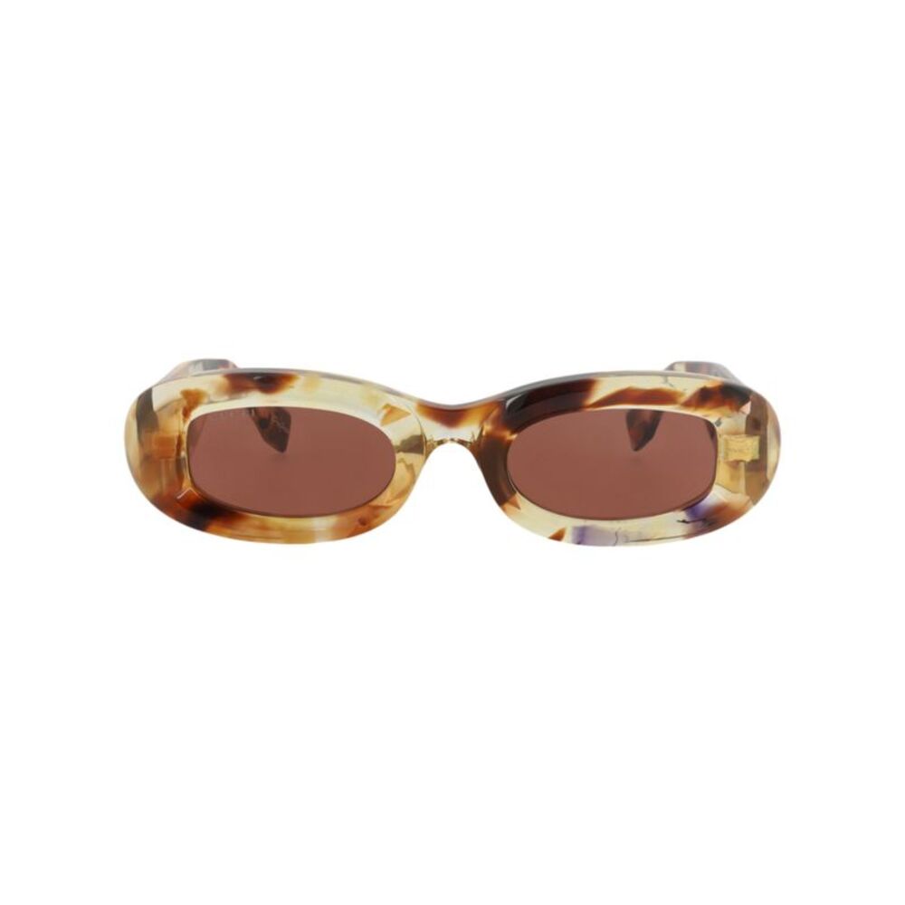 Gucci Round-Frame Recycled Acetate Sunglasses Multi Womens